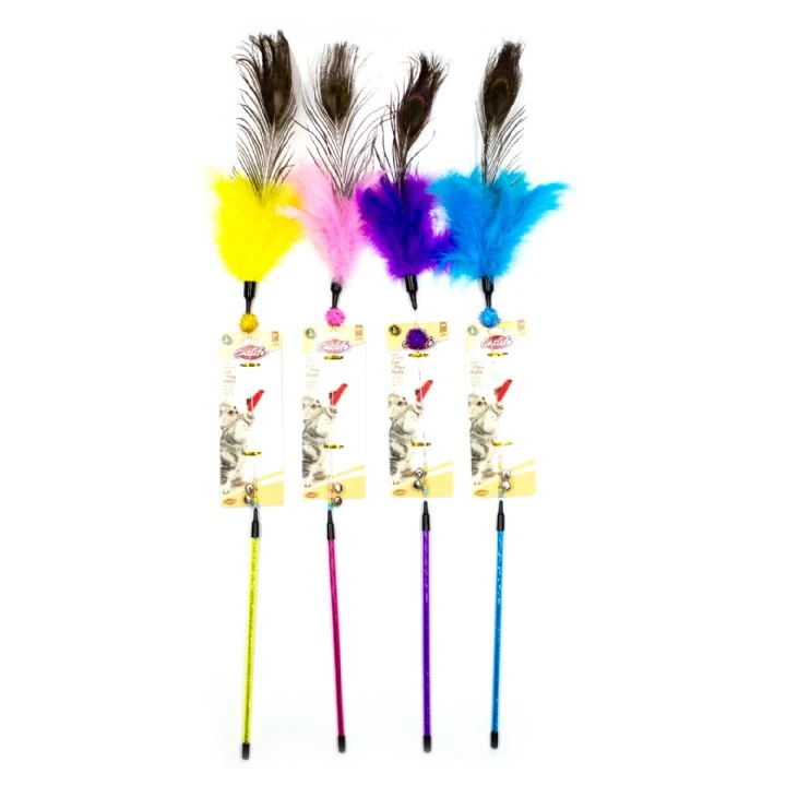 Kediler İçin Oyuncak Olta Zilli 72Cm (Rastgele Renk Gönderilir)