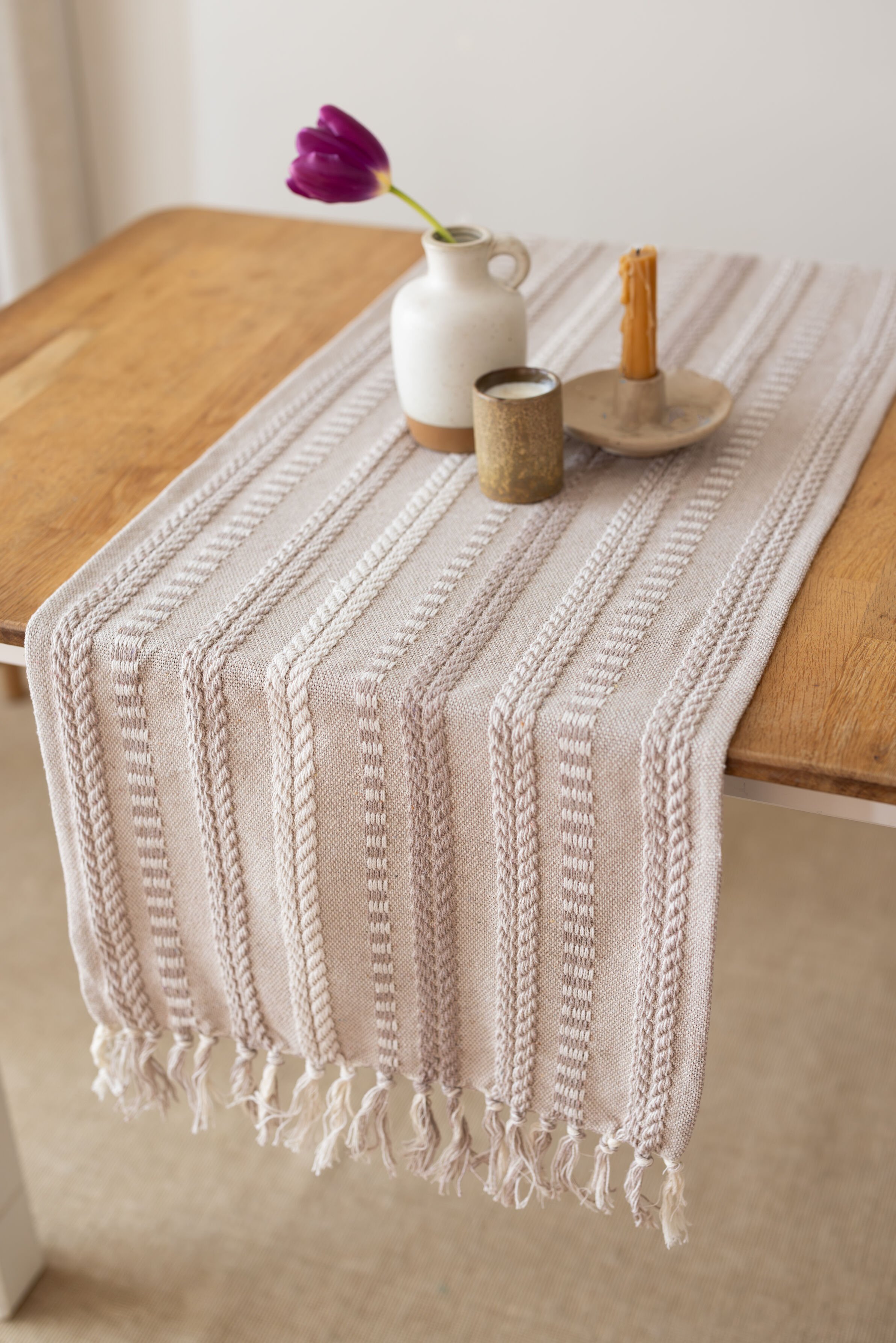 Neula | %100 Pamuk Örme Runner 40 X 110 Cm