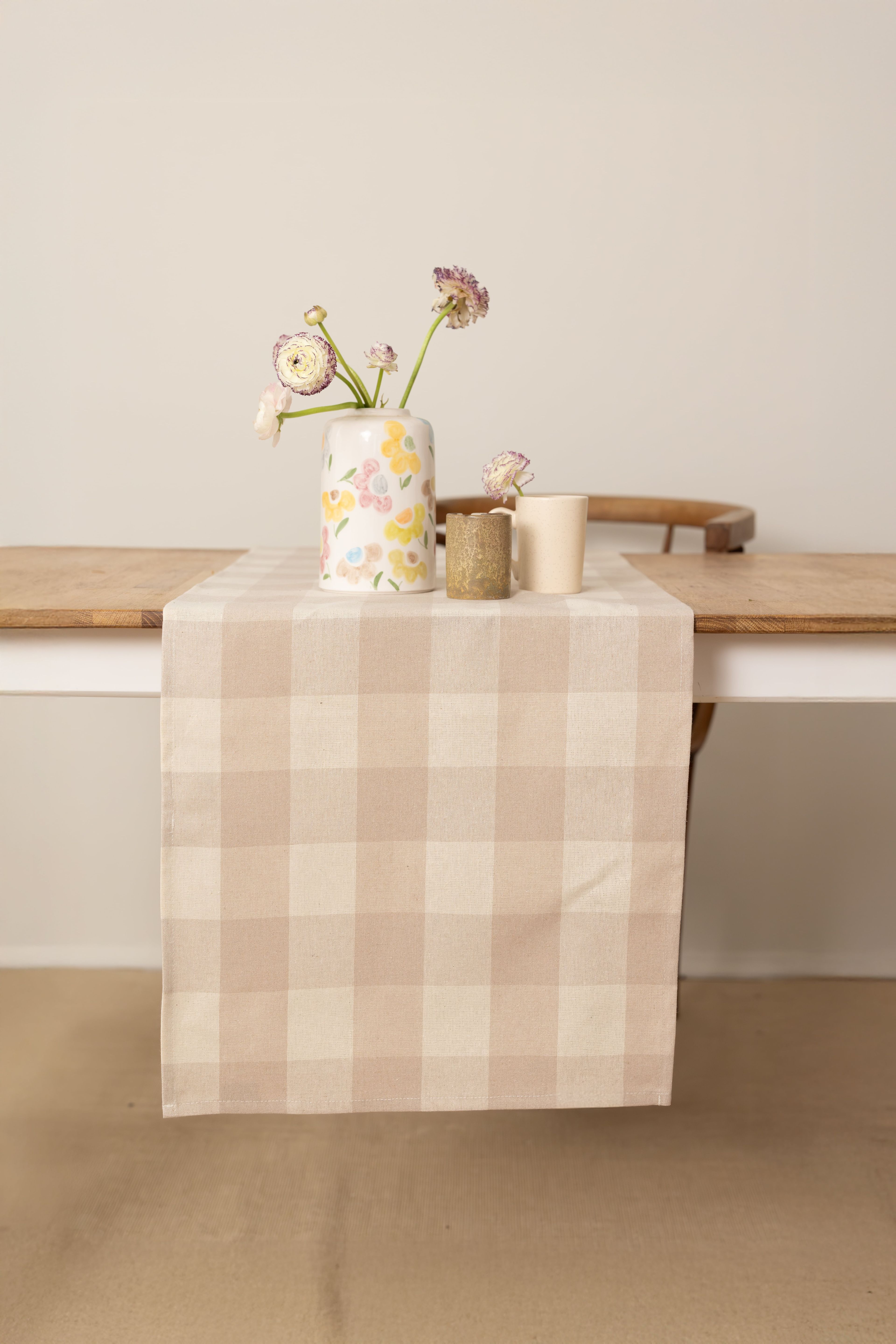 Sora | Keten Pötikare Runner 40 x 150 Cm - Bej