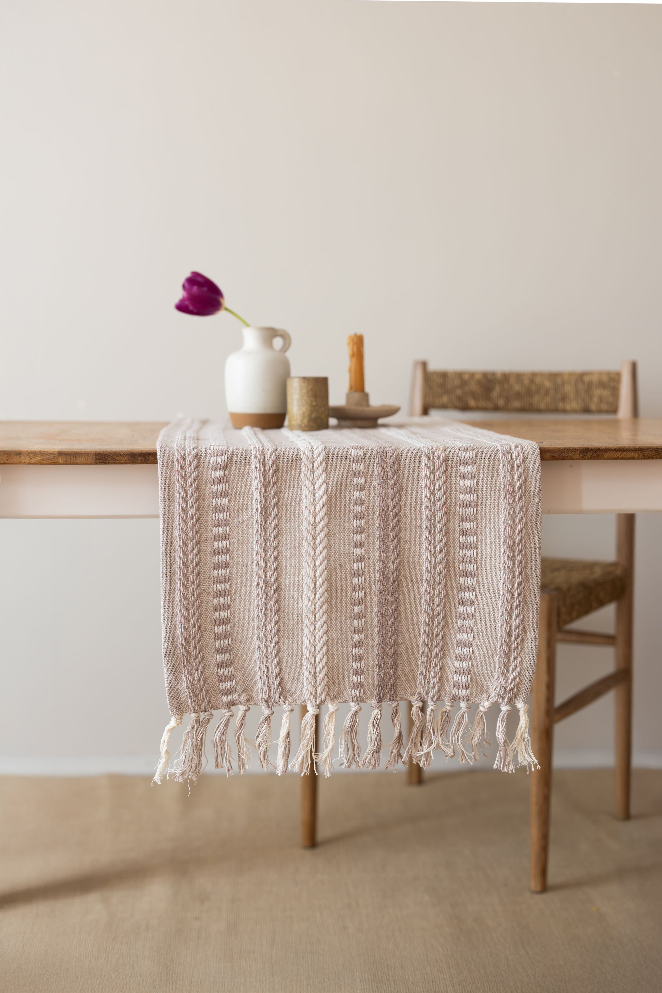 Neula | %100 Pamuk Örme Runner 40 X 110 Cm