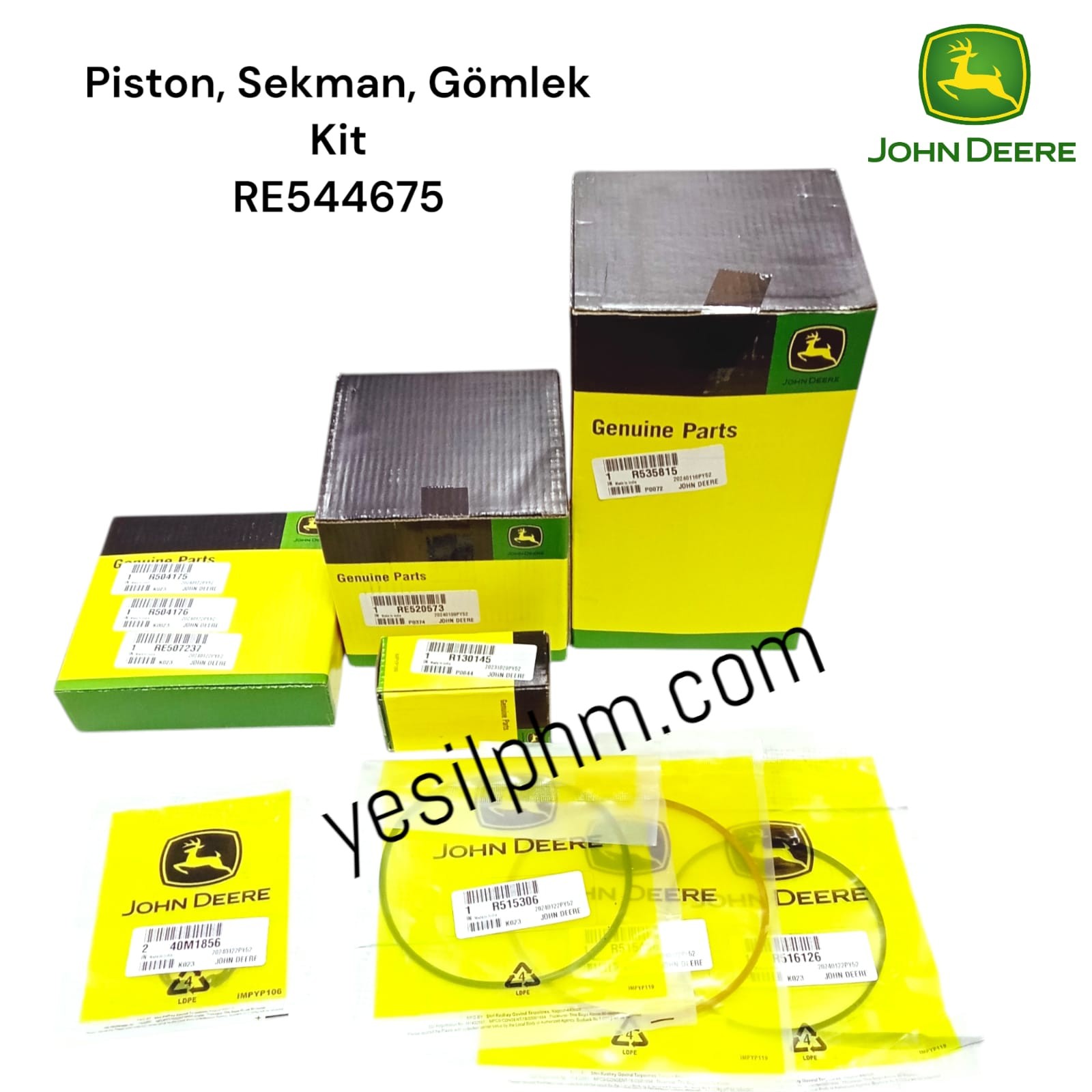 PİSTON, SEKMAN, GÖMLEK KIT - RE544675