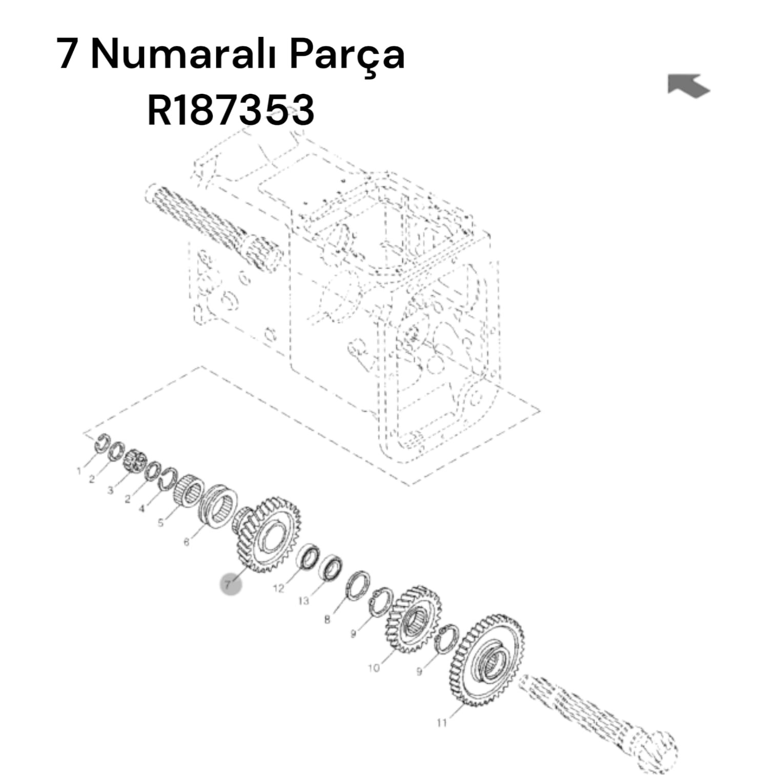 B2 TAKVİYE DİŞLİSİ Z:43 - R187353