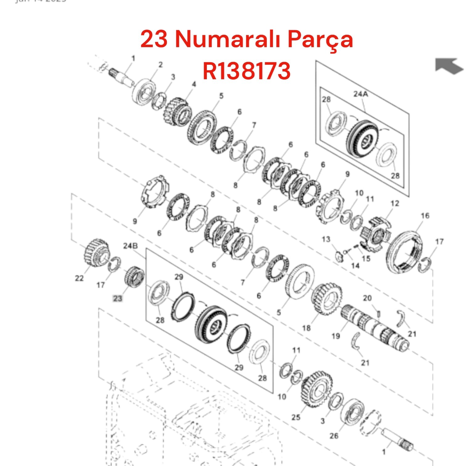 SEKROMENÇ İÇ DİŞLİ - R138173 (R120625)