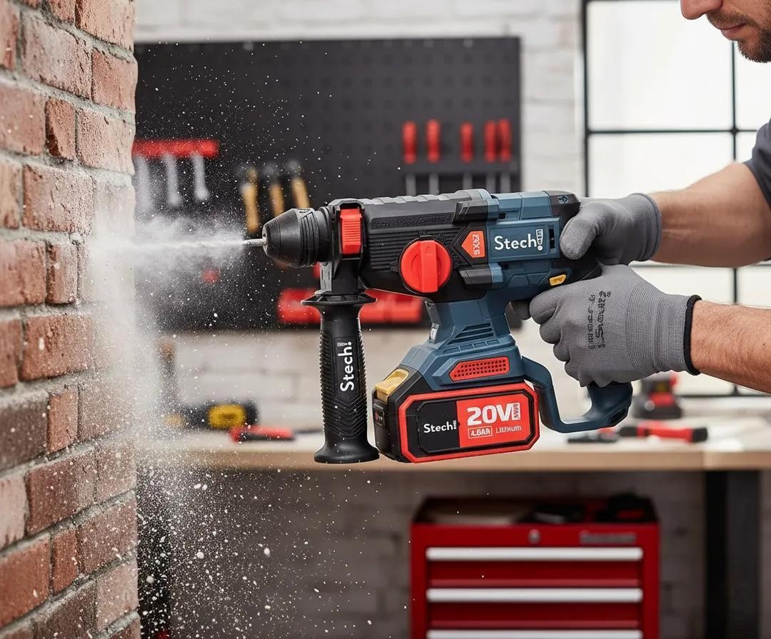 Stechend SX52 Akülü Kırıcı Delici 20V Çift Akü 4.0Ah 