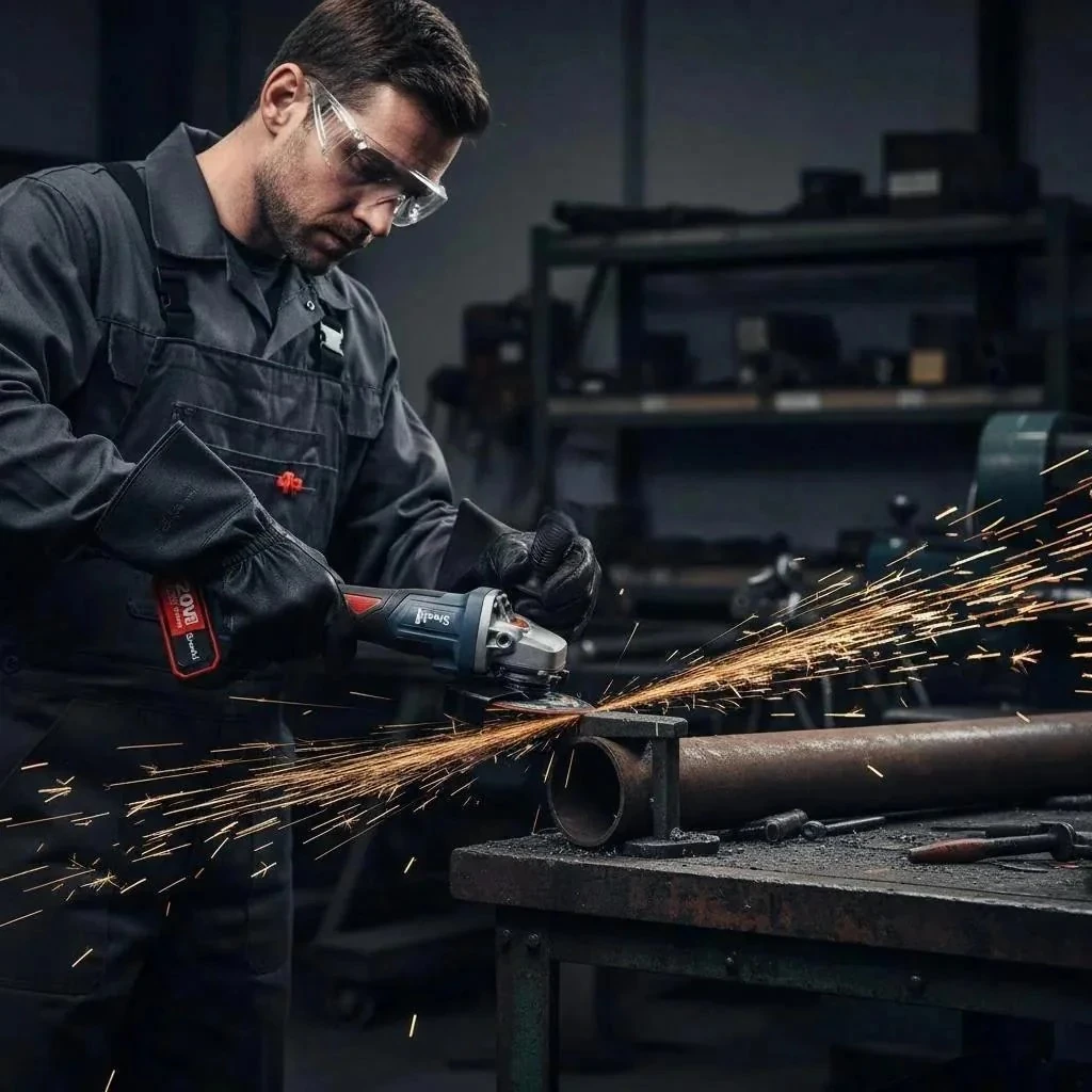 Stechend SX44 Akülü Avuç Taşlama 125mm 20V Çift Akü 4.0 Ah