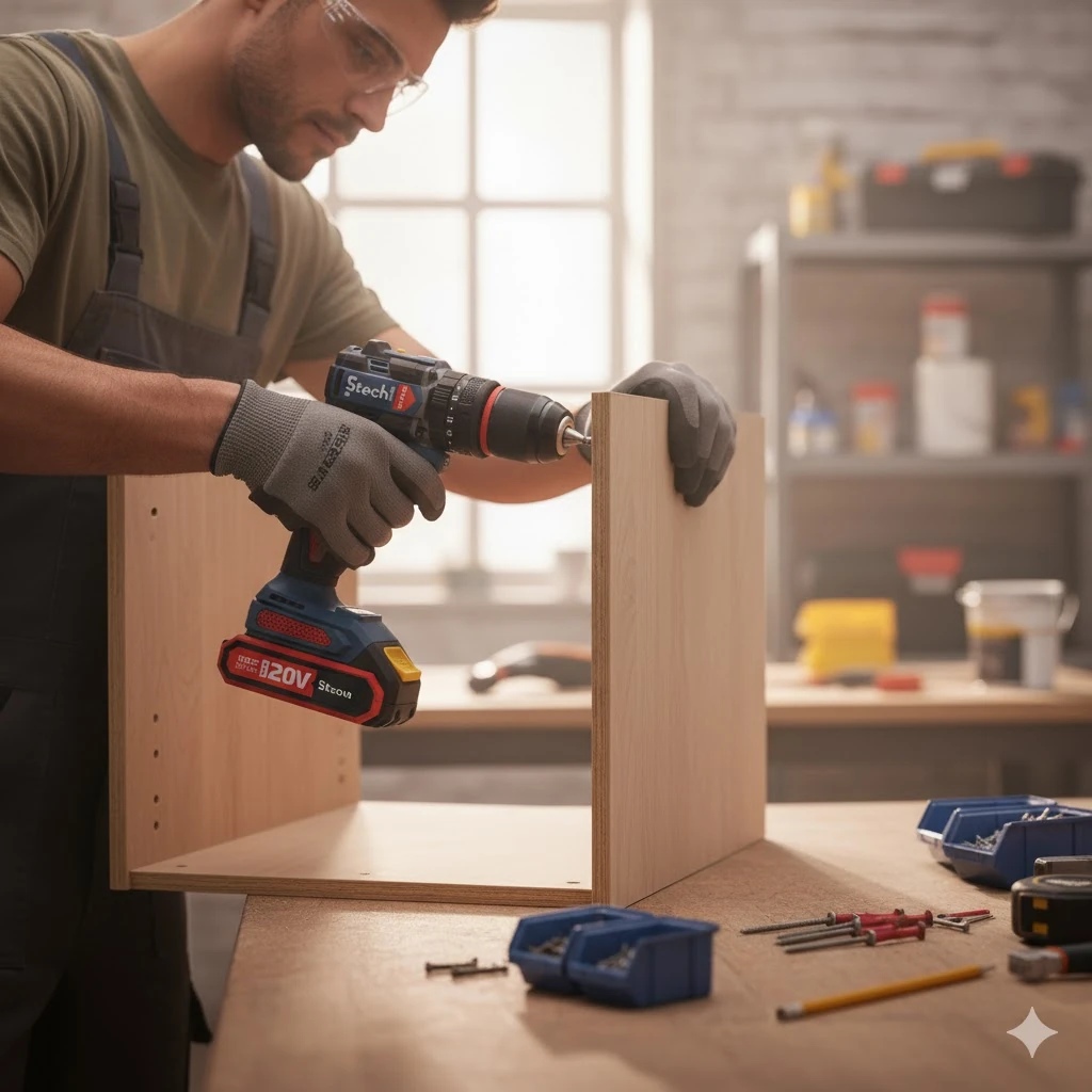 Stechend SX22 Akülü Darbeli Matkap 20V - Çift Akü 2.0 Ah