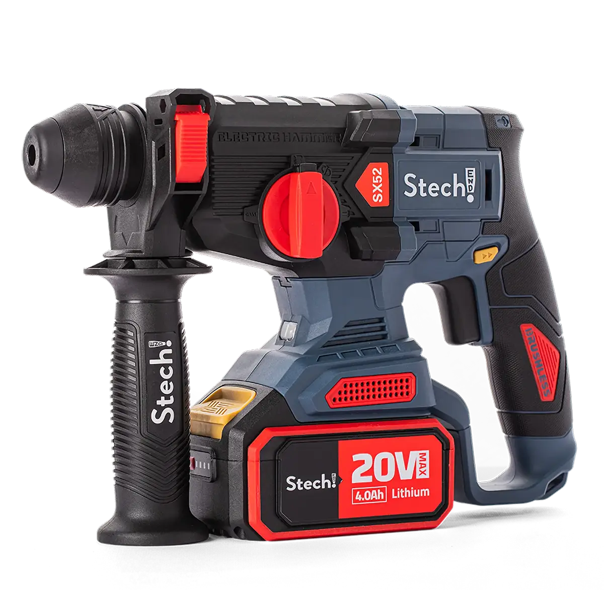Stechend SX52 20V 4.0Ah Çift Akülü Kırıcı Delici - SDS Plus