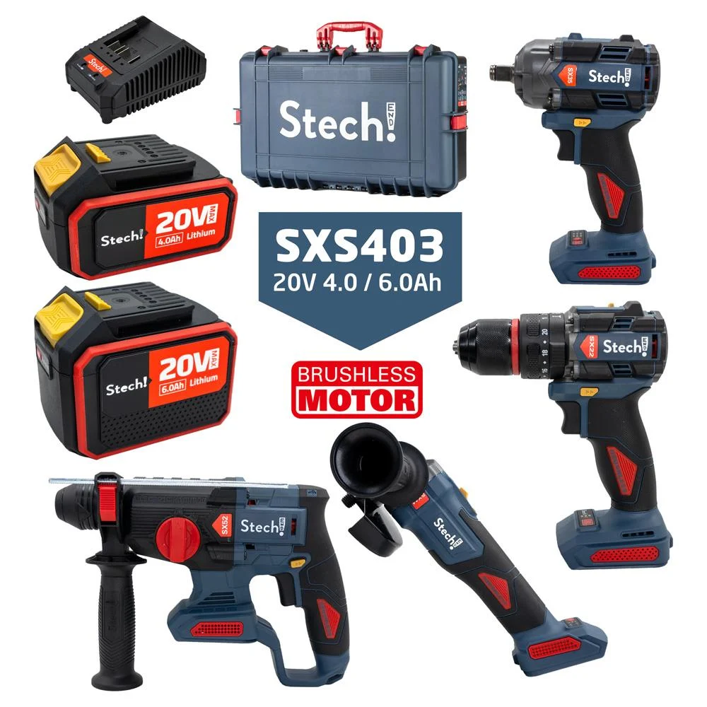 Stechend SXS403 Akülü Alet Seti 20V