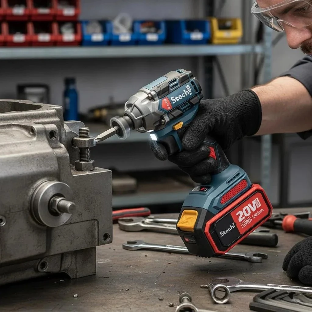 Stechend SX32 Akülü Kömürsüz Torklu Vidalama 20V - Çift Akü 4.0 Ah