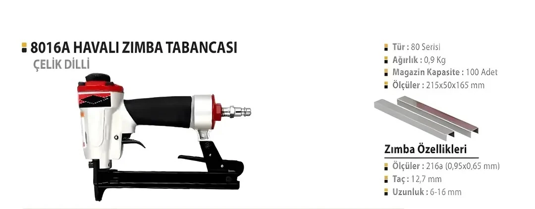 KASSEL 8016A Havalı Zımba Tabancası