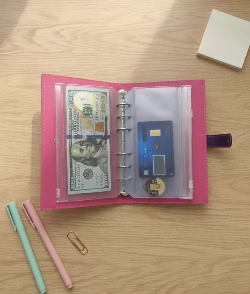 Bütçe Ajandası | Bütçe Planlayıcı Cüzdan (Pembe)