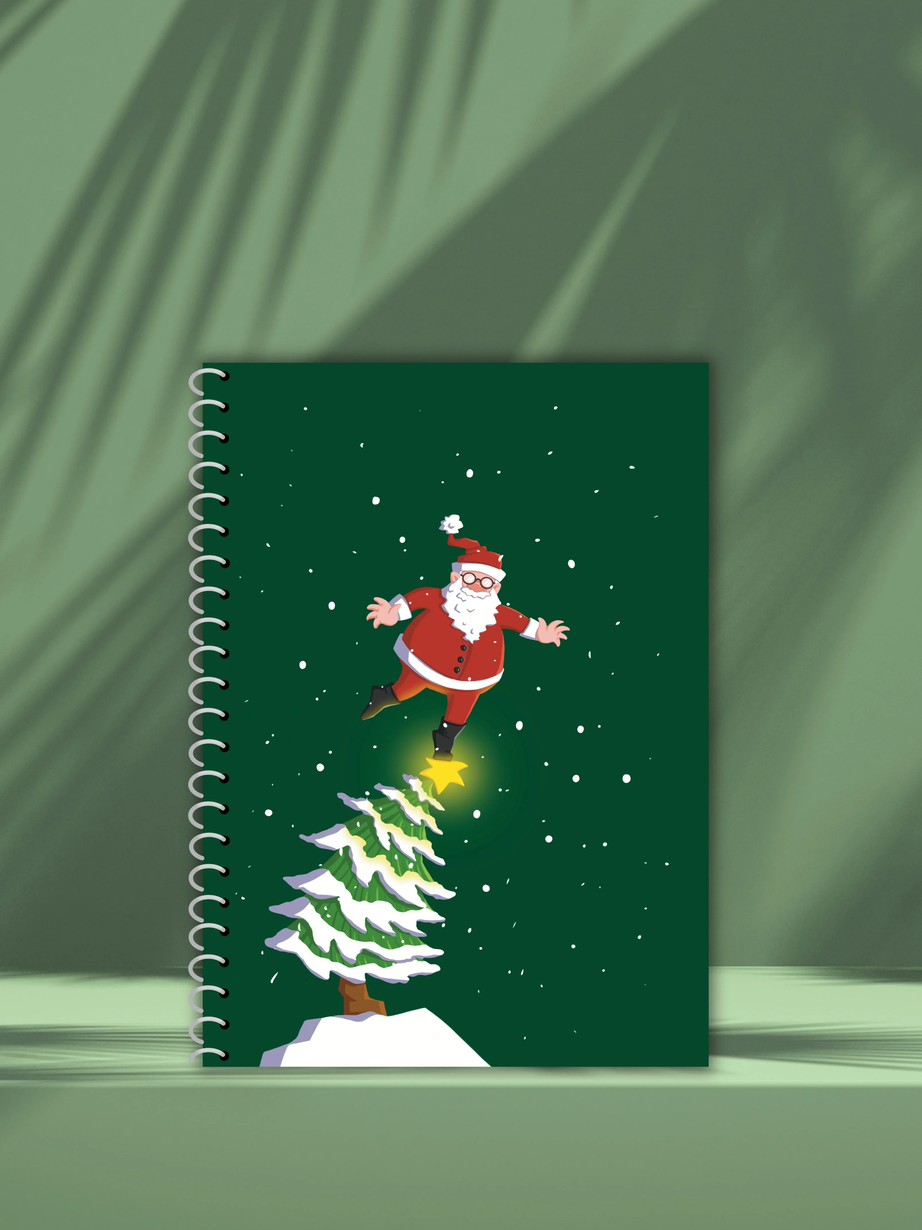 Yılbaşı Temalı A5 Defter | Çizgisiz | 60 Yaprak | Yumuşak Karton Kapak