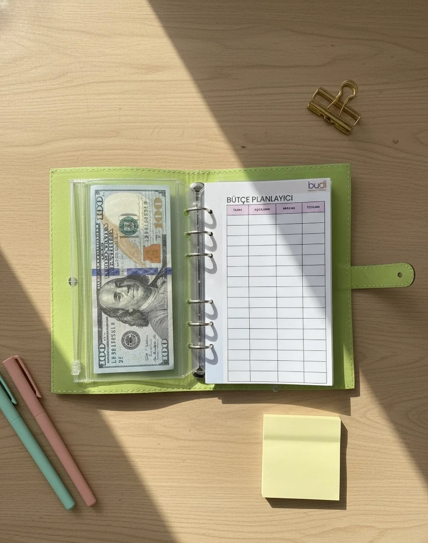 Bütçe Ajandası | Bütçe Planlayıcı Cüzdan (Mint Yeşil)
