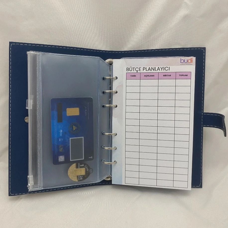 Bütçe Ajandası | Bütçe Planlayıcı Cüzdan (Lacivert)