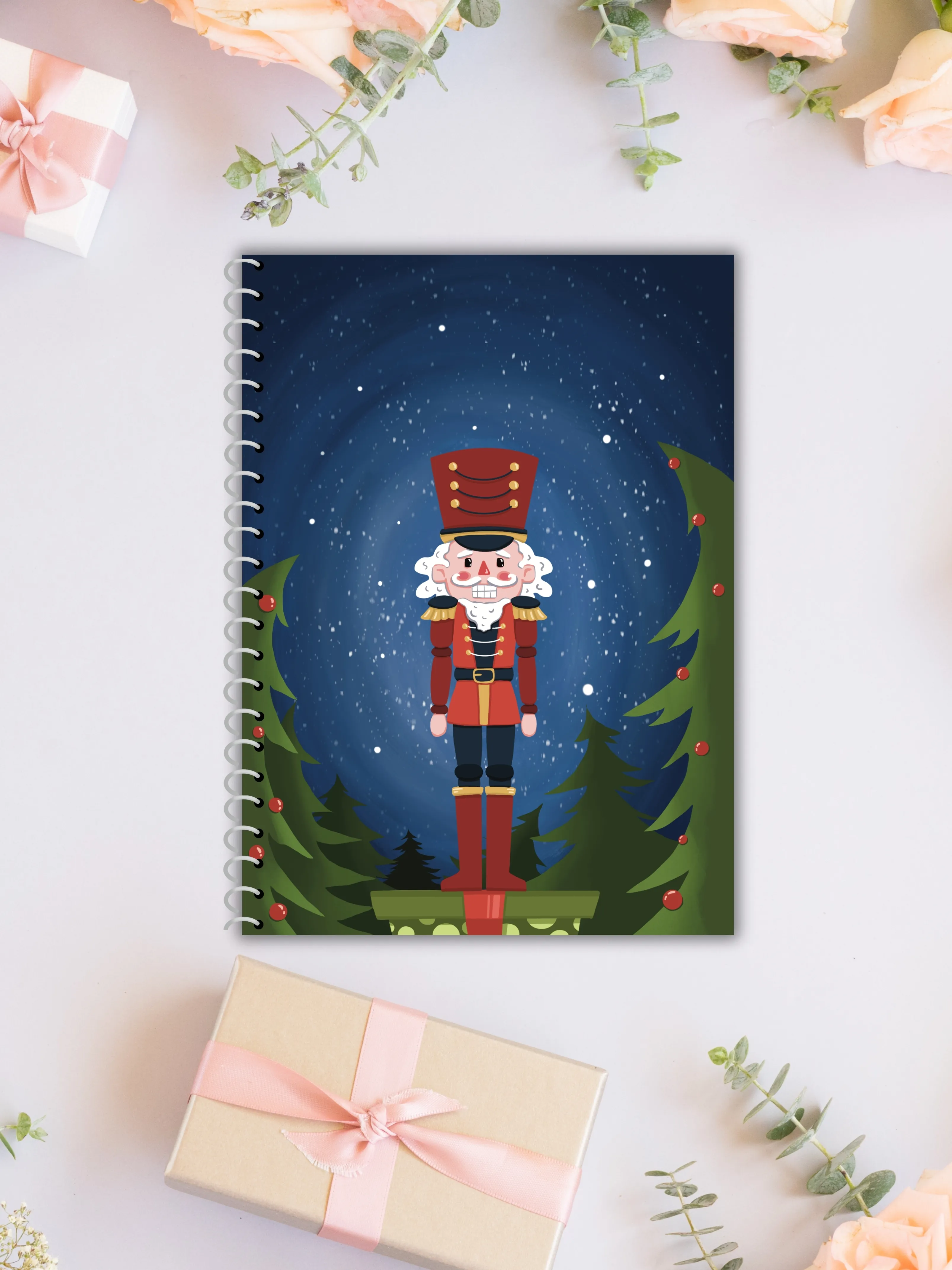 Yılbaşı Temalı A5 Defter | Çizgisiz | 60 Yaprak | Yumuşak Karton Kapak