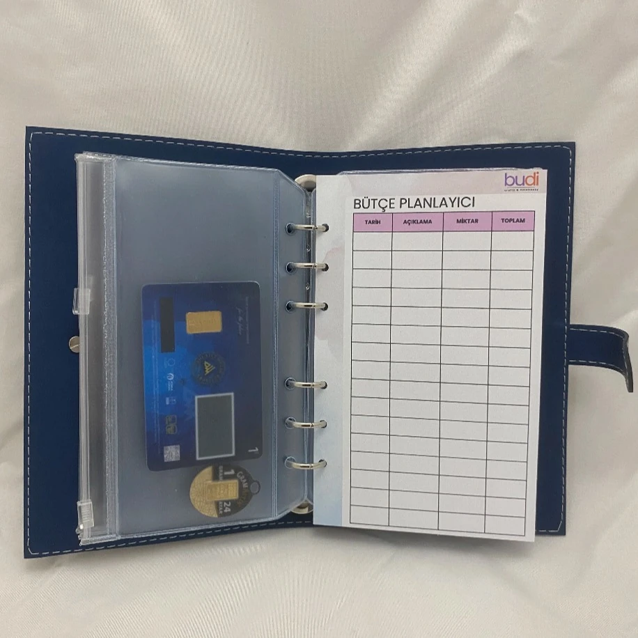 Bütçe Ajandası | Bütçe Planlayıcı Cüzdan (Lacivert)