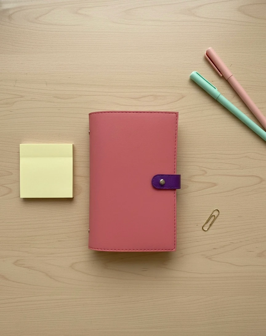 Bütçe Ajandası | Bütçe Planlayıcı Cüzdan (Açık Pembe)