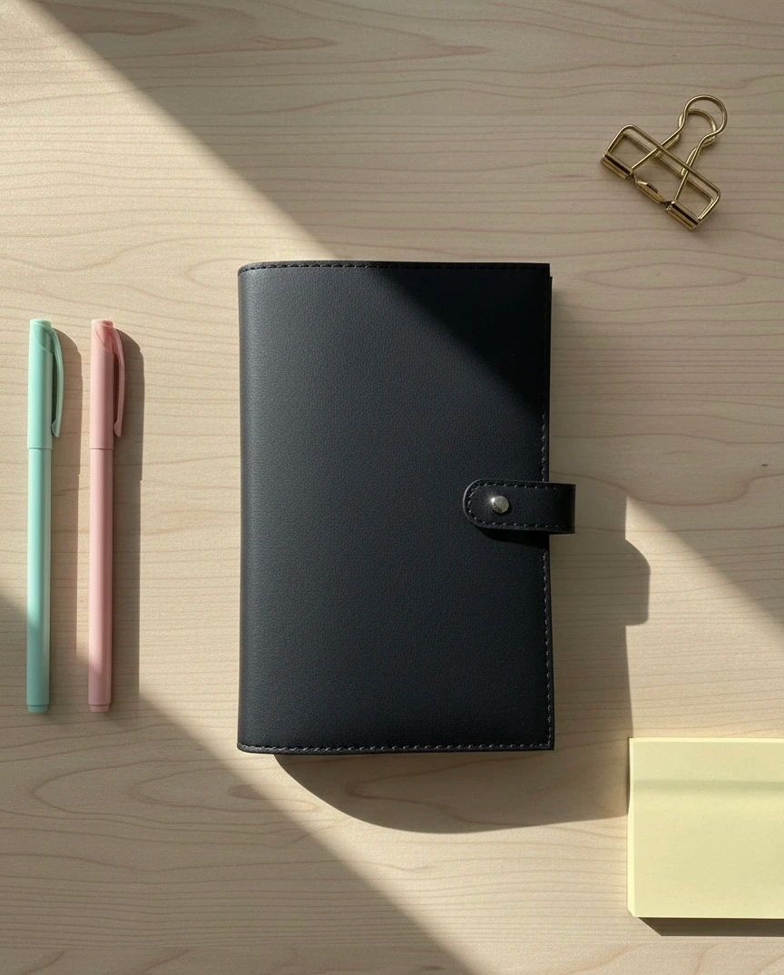 Bütçe Ajandası | Bütçe Planlayıcı Cüzdan (Siyah)