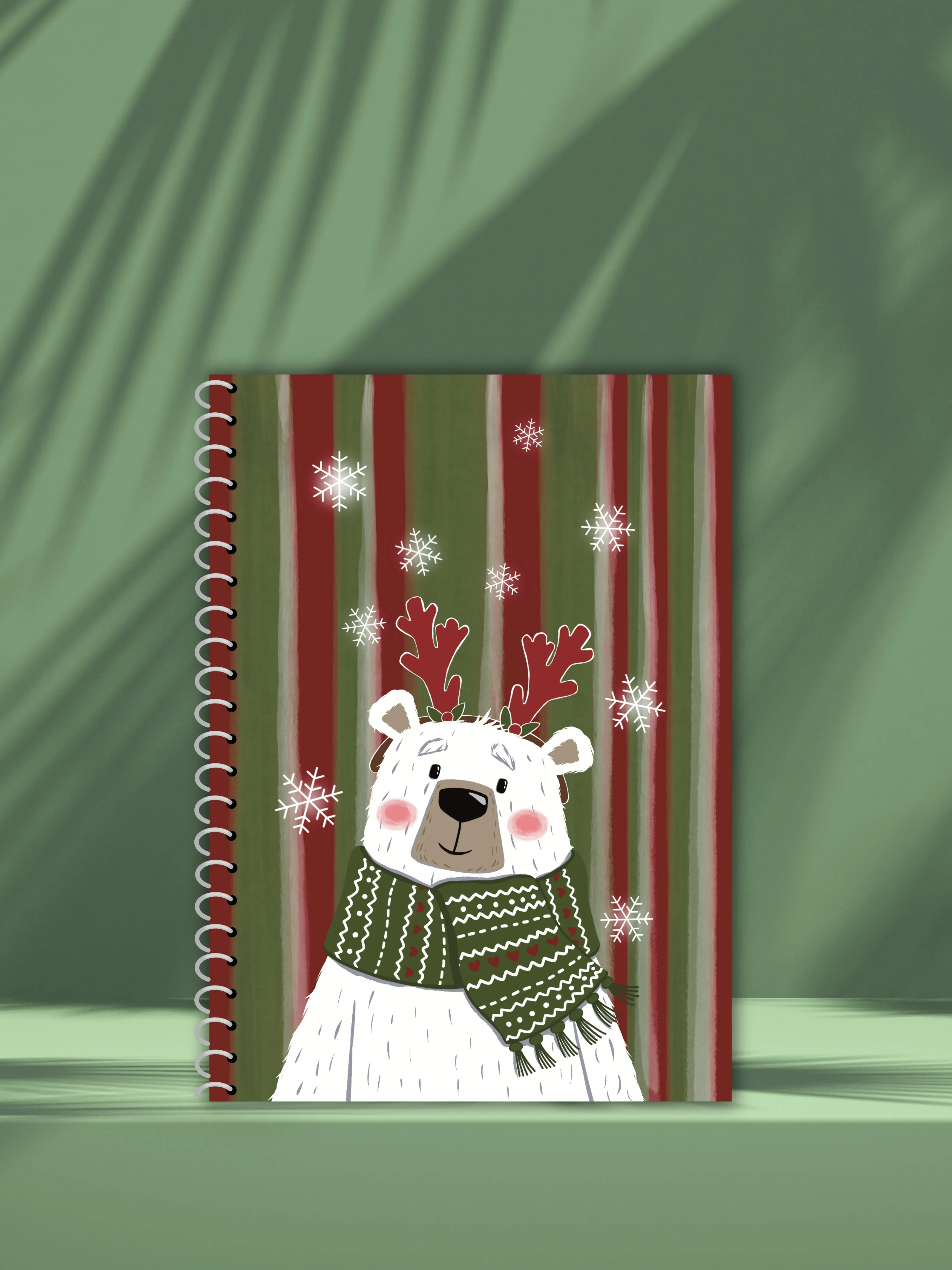 Yılbaşı Temalı A5 Defter | Çizgisiz | 60 Yaprak | Yumuşak Karton Kapak