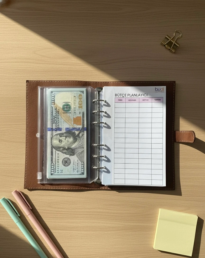 Bütçe Ajandası | Bütçe Planlayıcı Cüzdan (Acı Kahve)