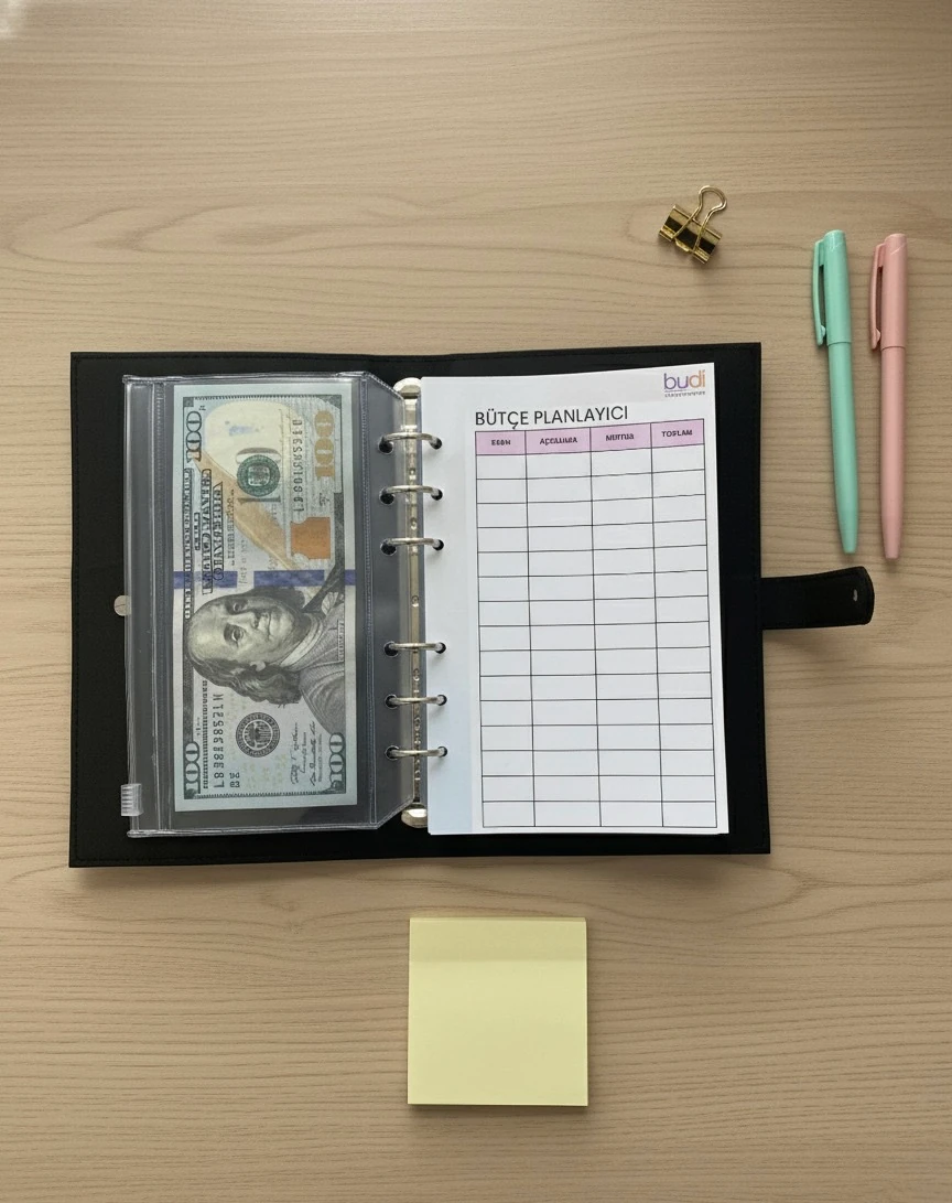Bütçe Ajandası | Bütçe Planlayıcı Cüzdan (Siyah)