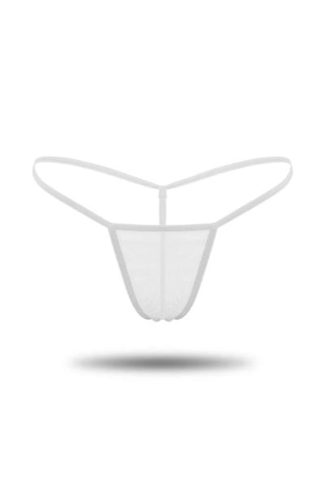 Muah Kadın Tül Tanga Külot Beyaz