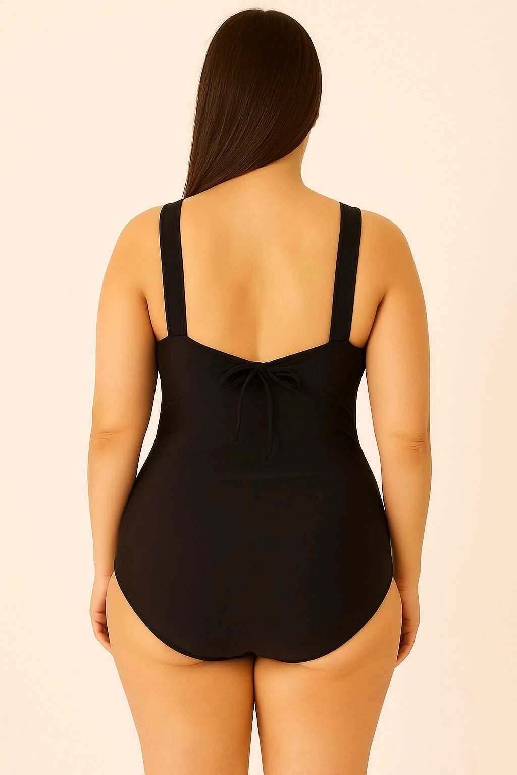 Göğsü Büzgü Detaylı Kadın Mayo