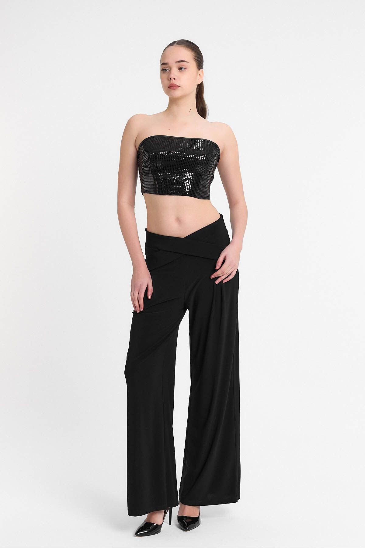 Pul Payet Crop - Büstiyer Gündüz - Gece Şıklığı 25l8022