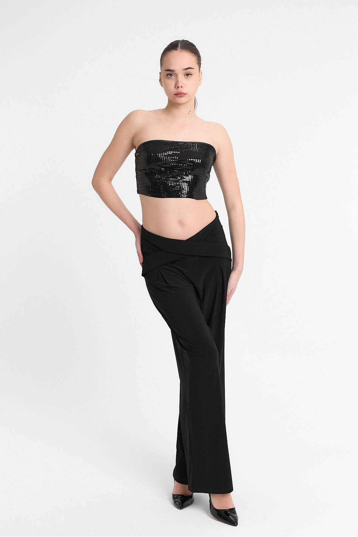 Pul Payet Crop - Büstiyer Gündüz - Gece Şıklığı 25l8022