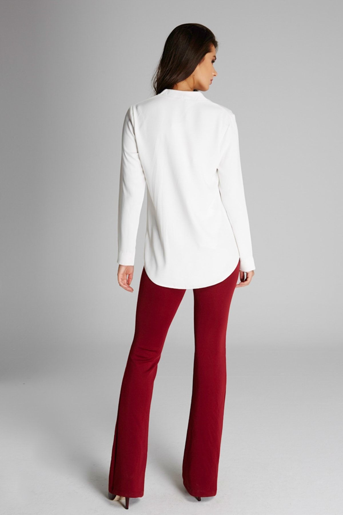 Kadın Bordo Pantolon 14L4042
