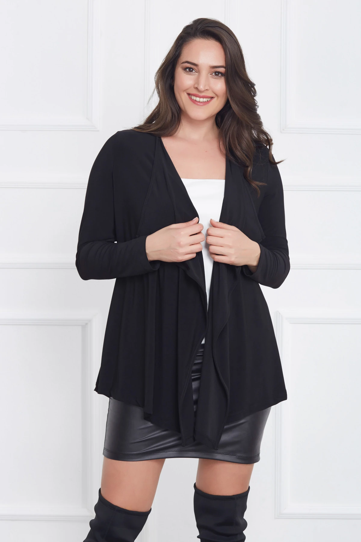 Kadın Siyah Hırka 17LB9060