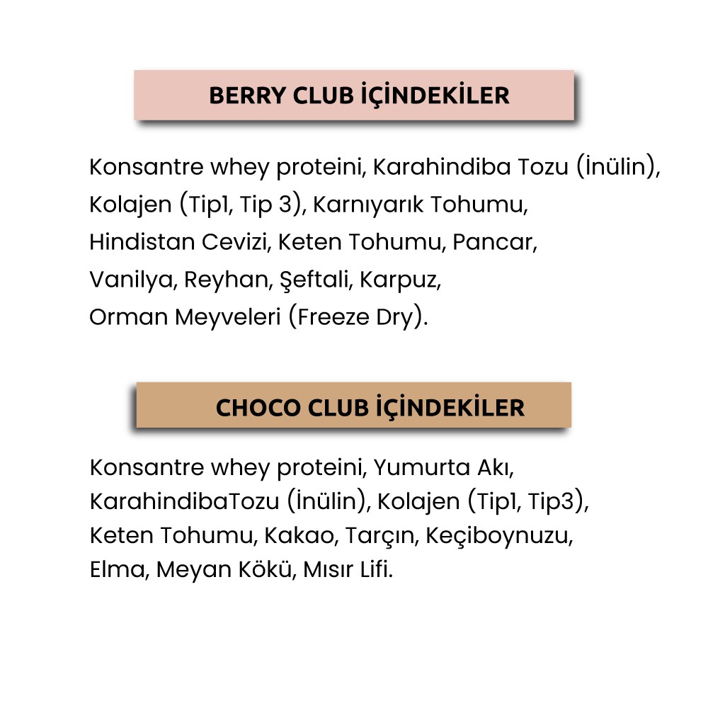 Berry Club + Choco Club Tanışma Paketi