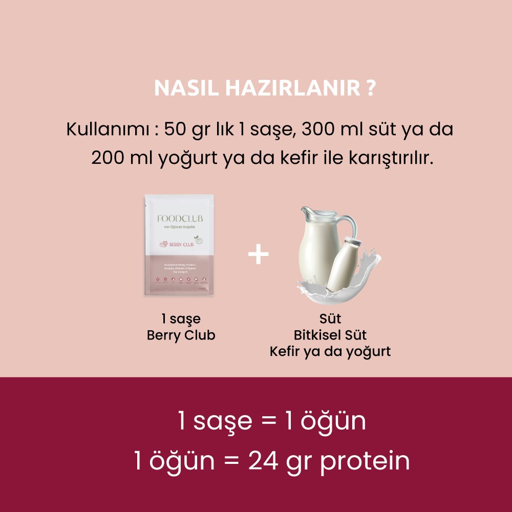 Berry Club - Orman Meyveli Öğün Tozu