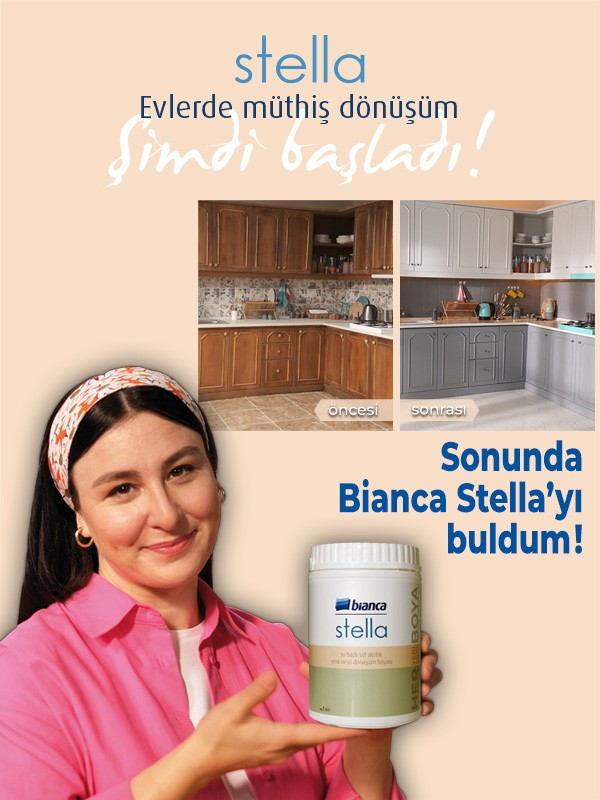 Bianca Stella Saf Akrilik Yeni Nesil Dönüşüm Boyası 1lt-BEYAZ