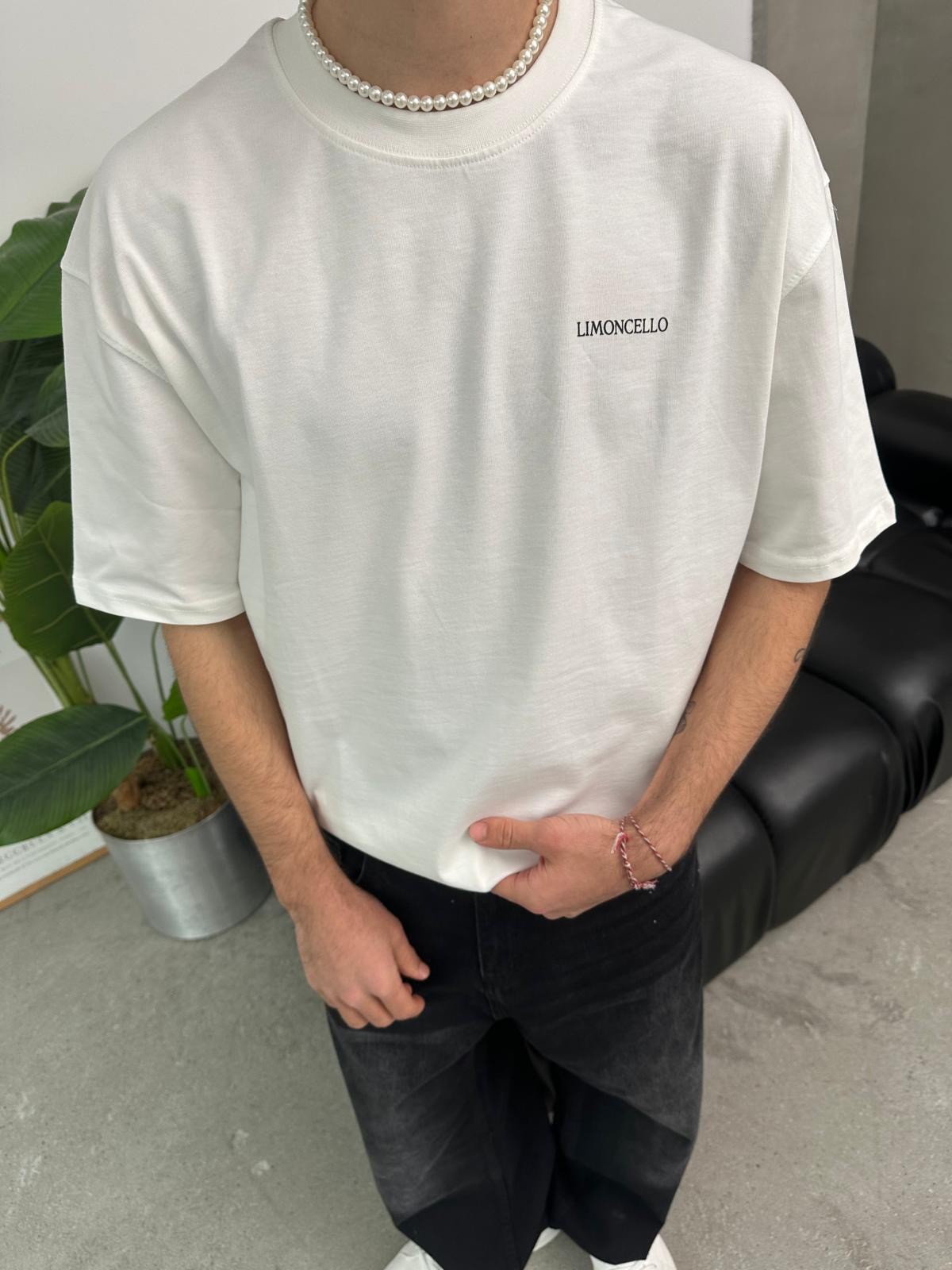 Shoot Now Beyaz Oversize T-Shirt