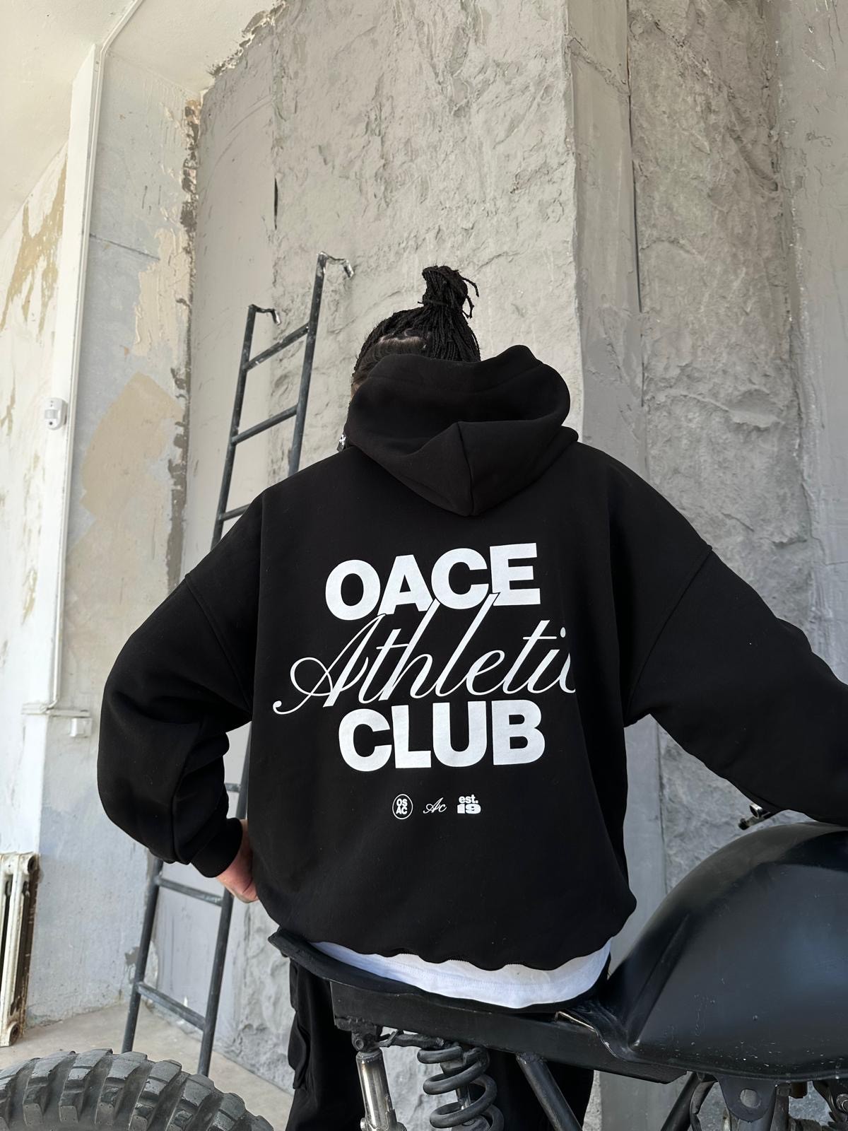 Oace Atlethic Club Back Print Hoodie