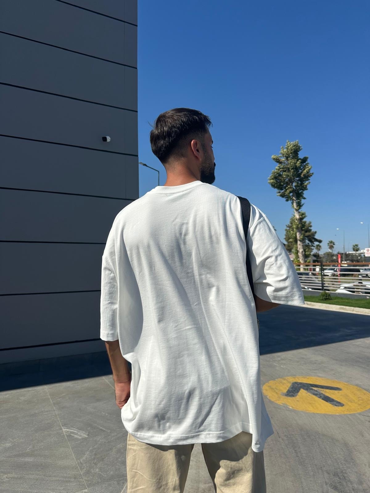 Represnt Baskılı Beyaz T-Shirt