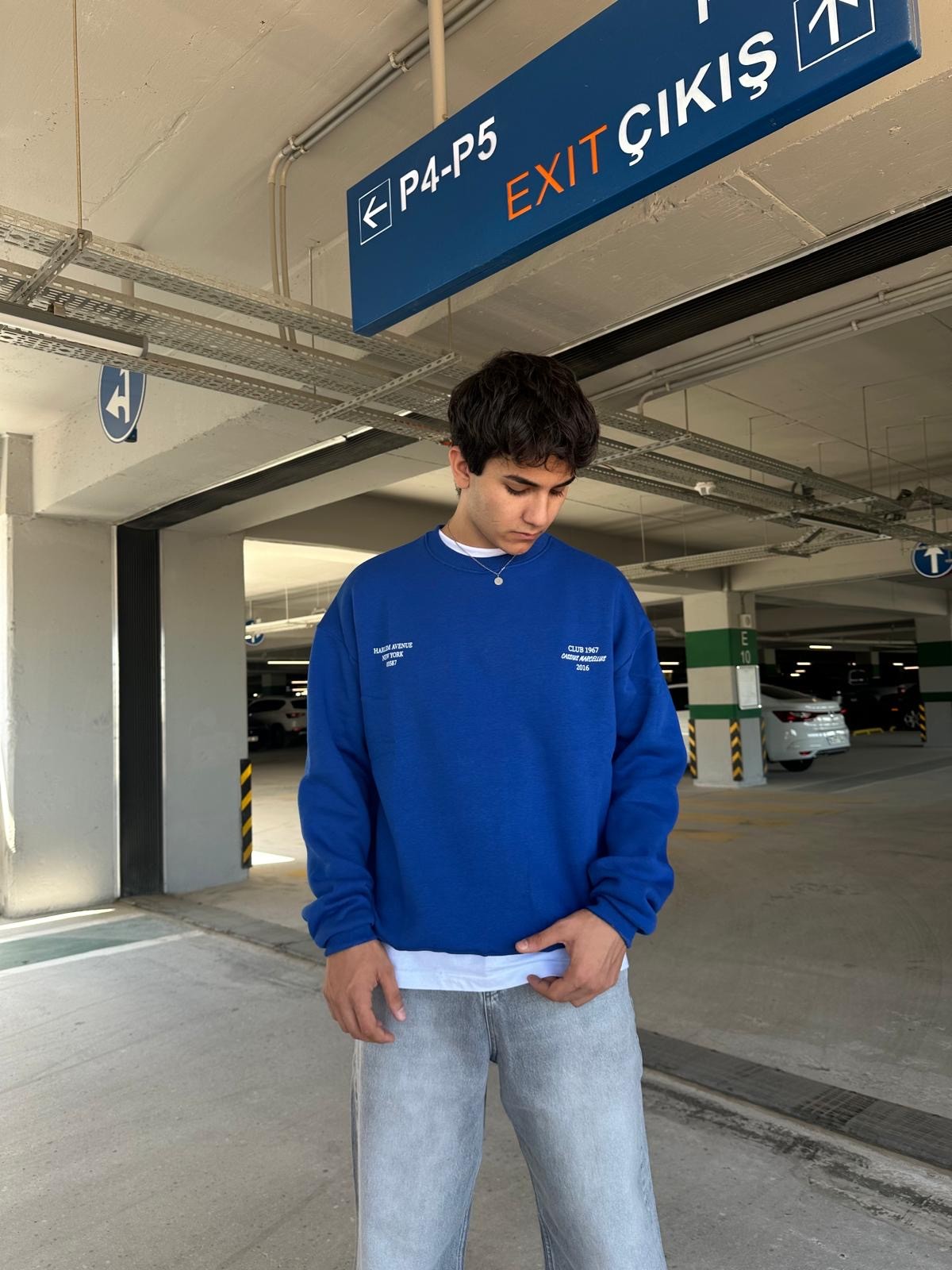 Club 1967 Blue Oversize Sweatshirt