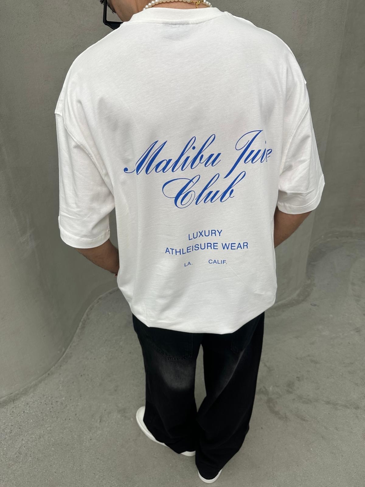 Malibu Juice Club Back Print White T-Shirt