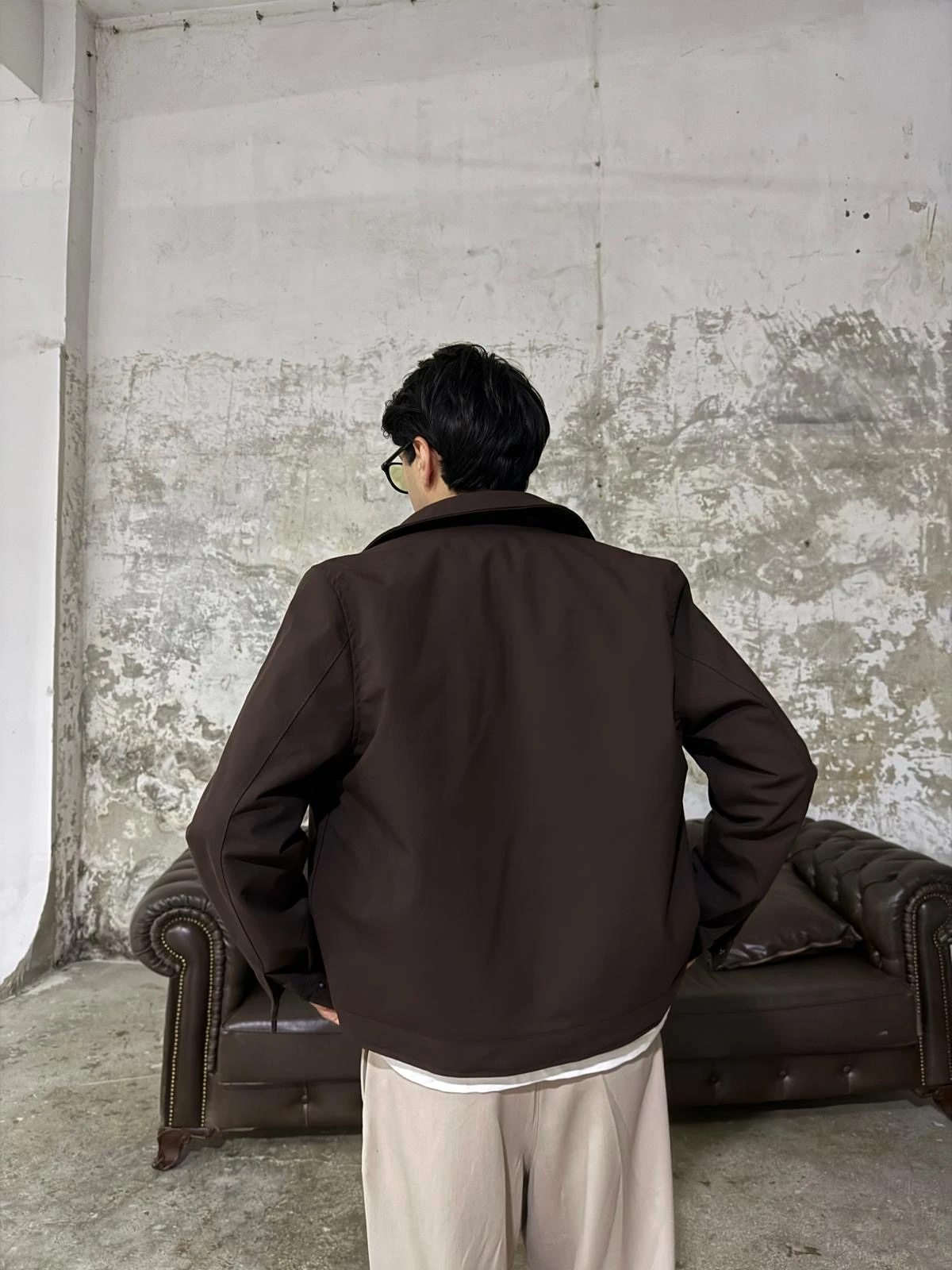 Gabardin Kaşe Kahve Ceket