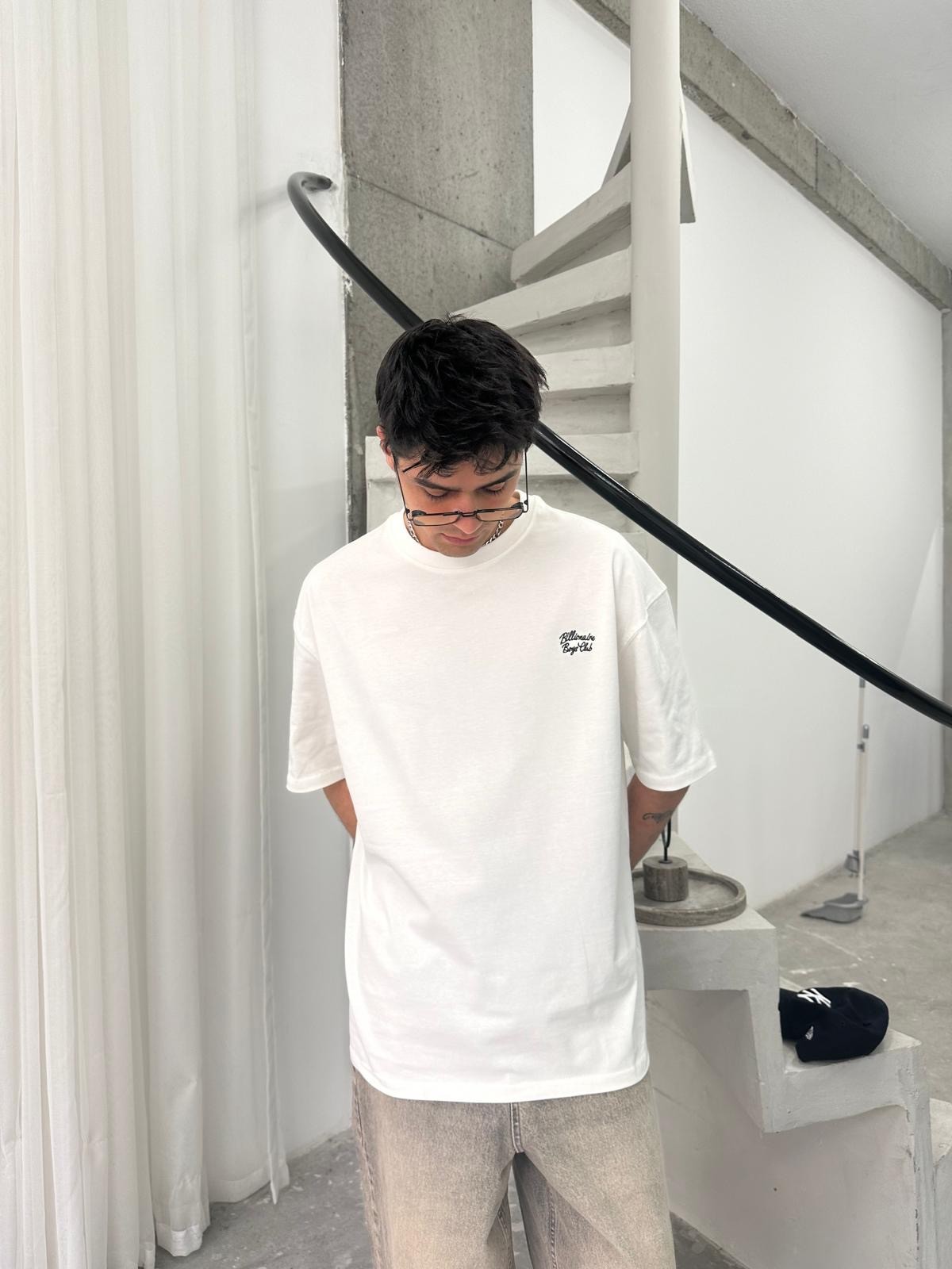 Boys Club Nakışlı Beyaz T-Shirt 