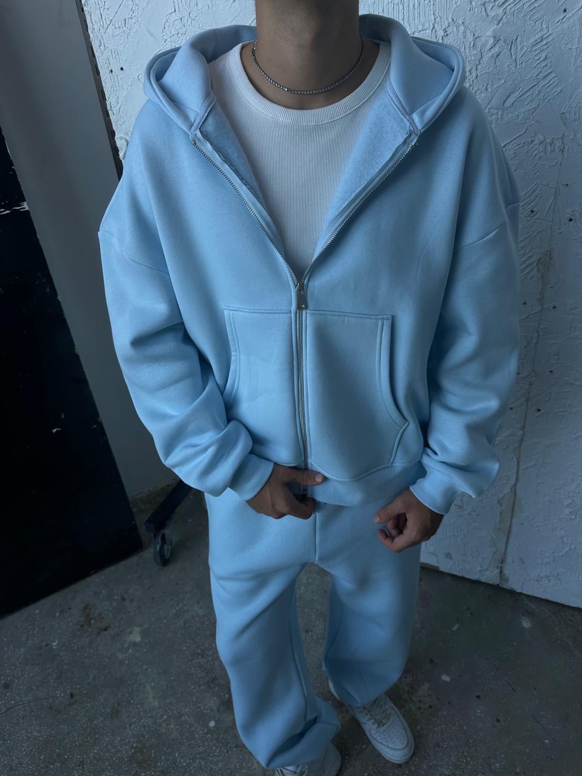 Aura Mavisi Oversize Basic Zip Hoodie