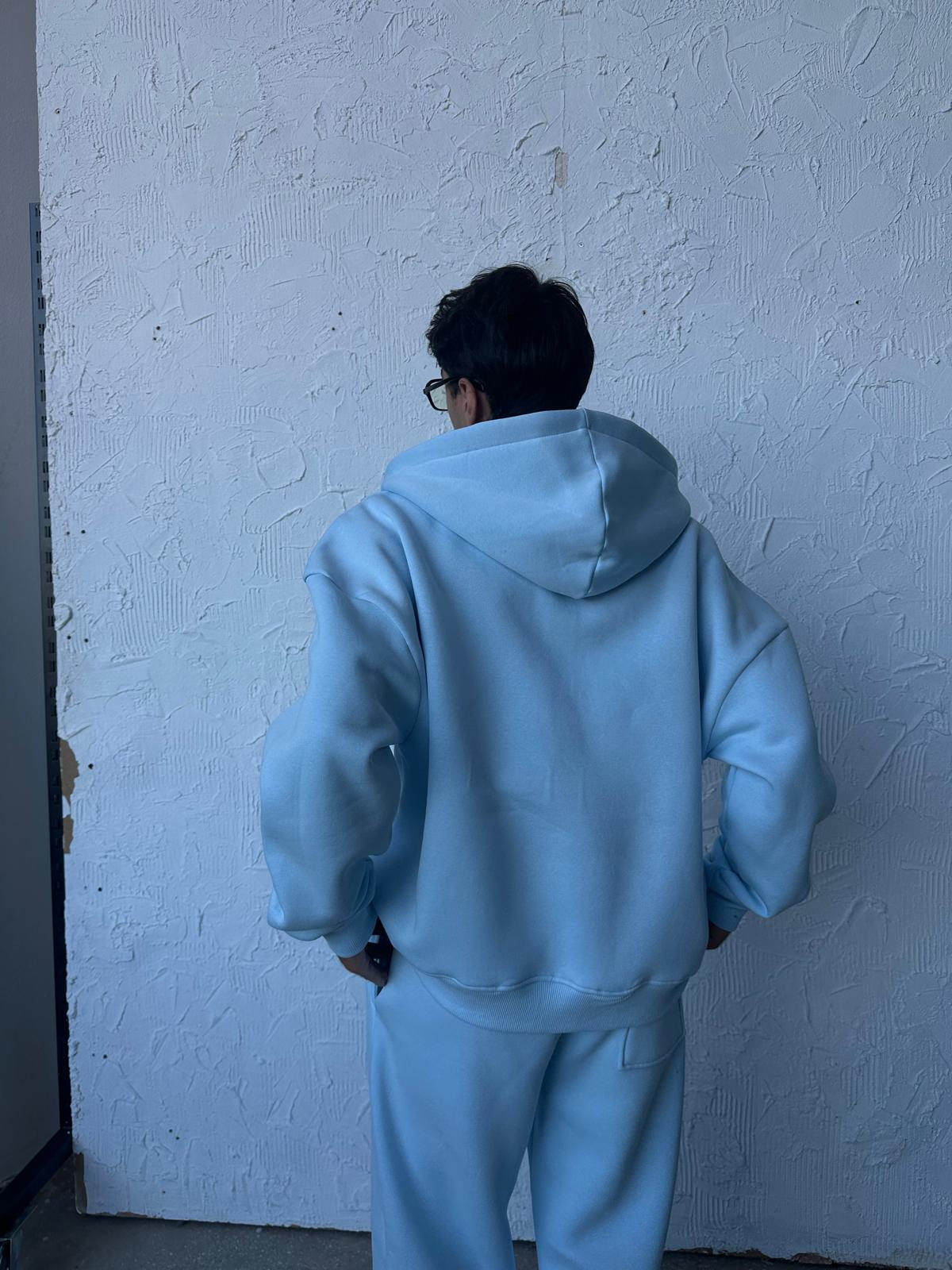 Aura Mavisi Oversize Basic Zip Hoodie