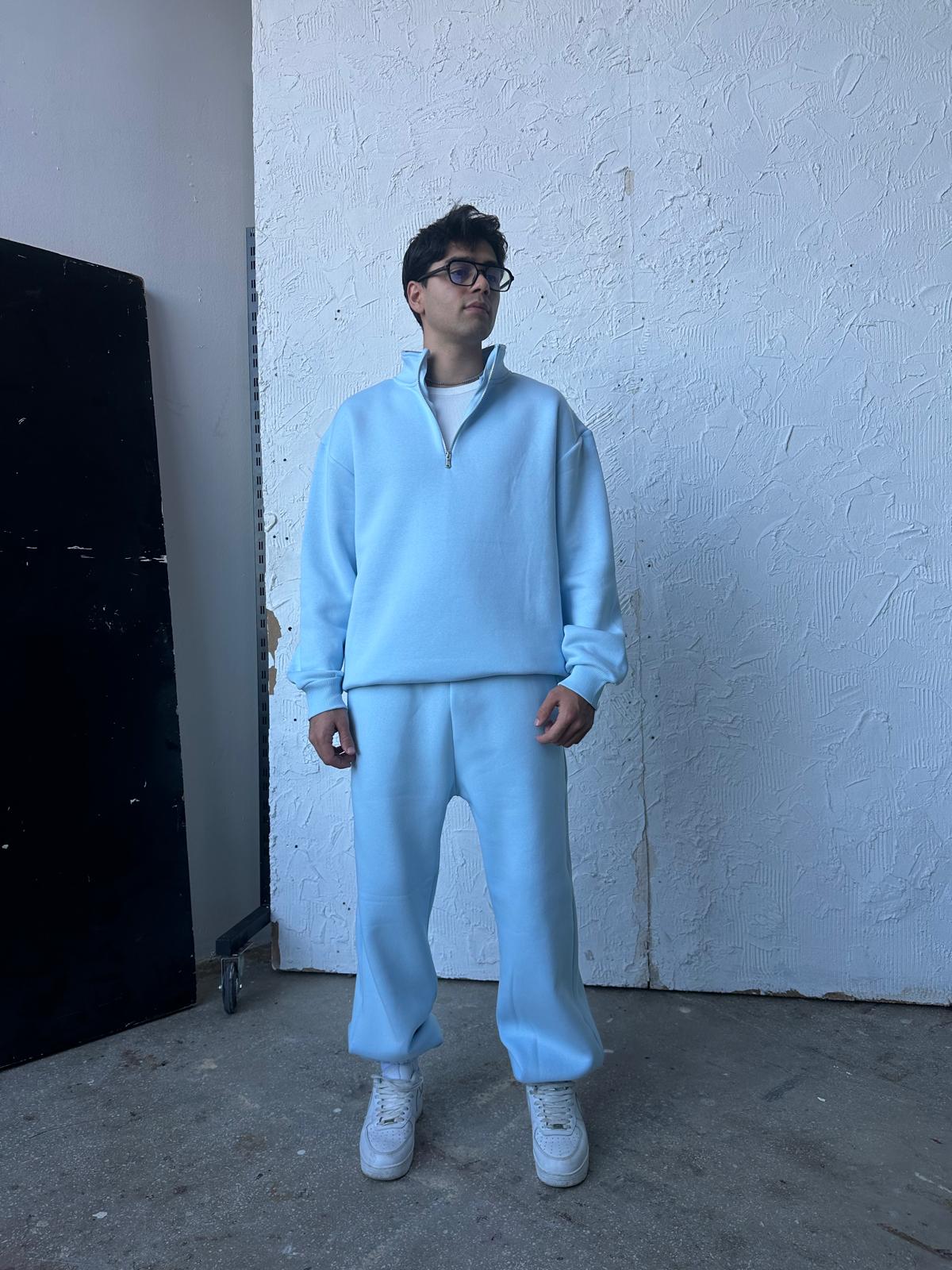 Aura Mavisi Oversize Basic Half-Zip