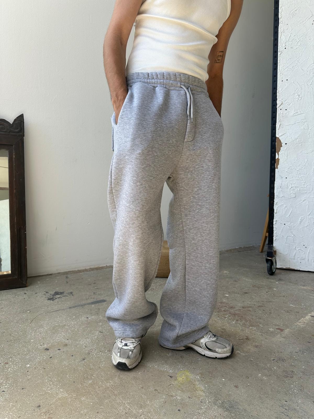Gri Baggy Oversize Eşofman