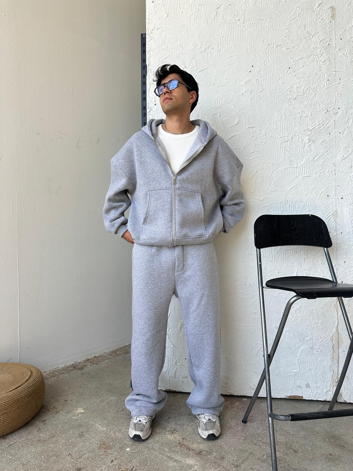 Gri Baggy Oversize Eşofman