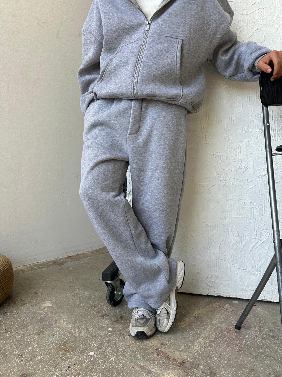 Gri Baggy Oversize Eşofman