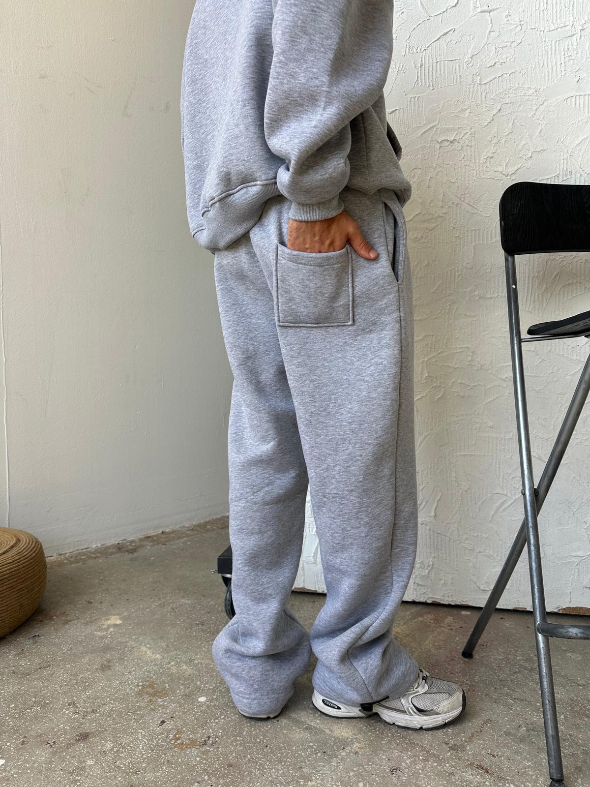 Gri Baggy Oversize Eşofman