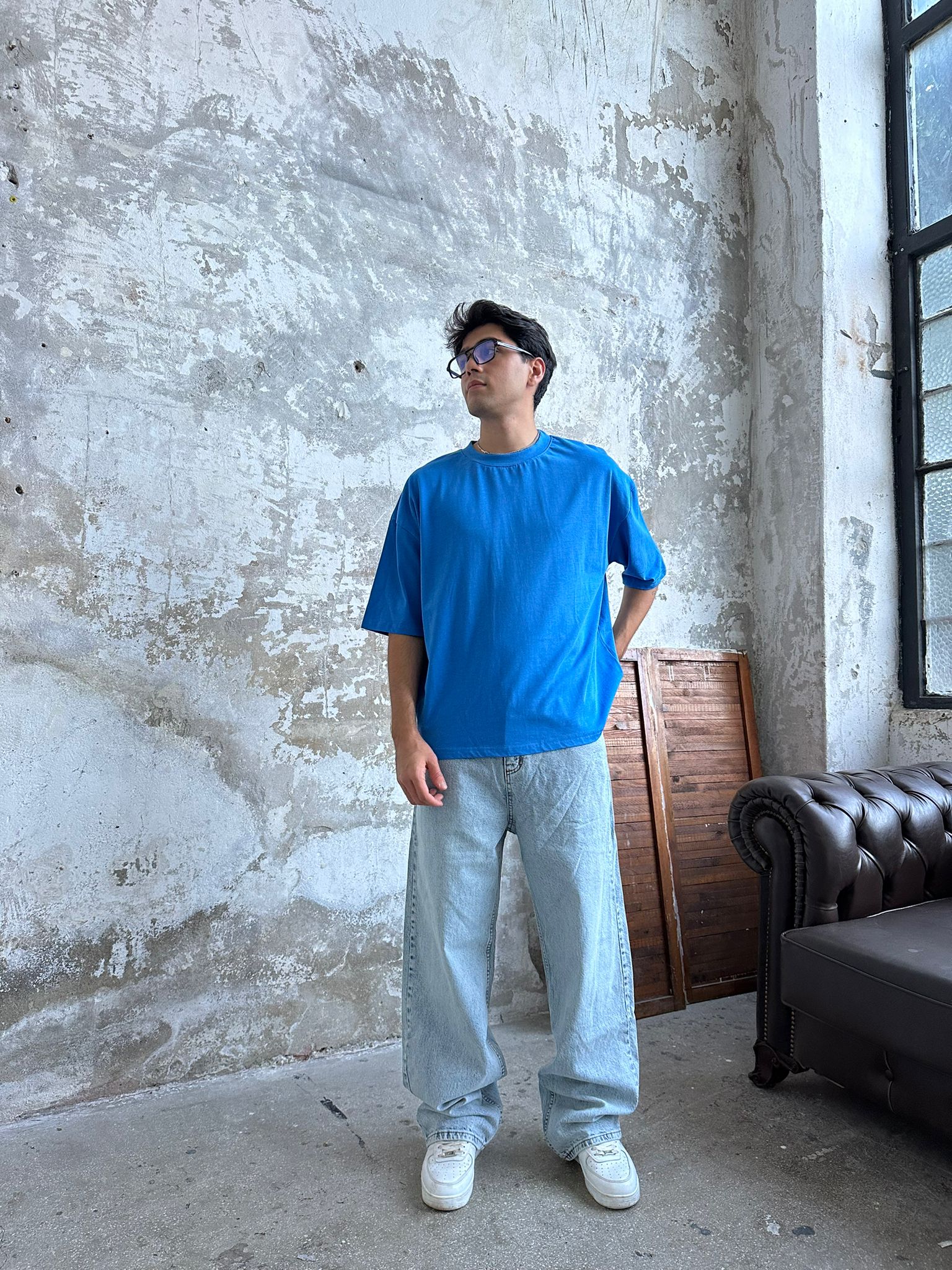 Znc Basıc Oversize T-Shirt - Lacivert