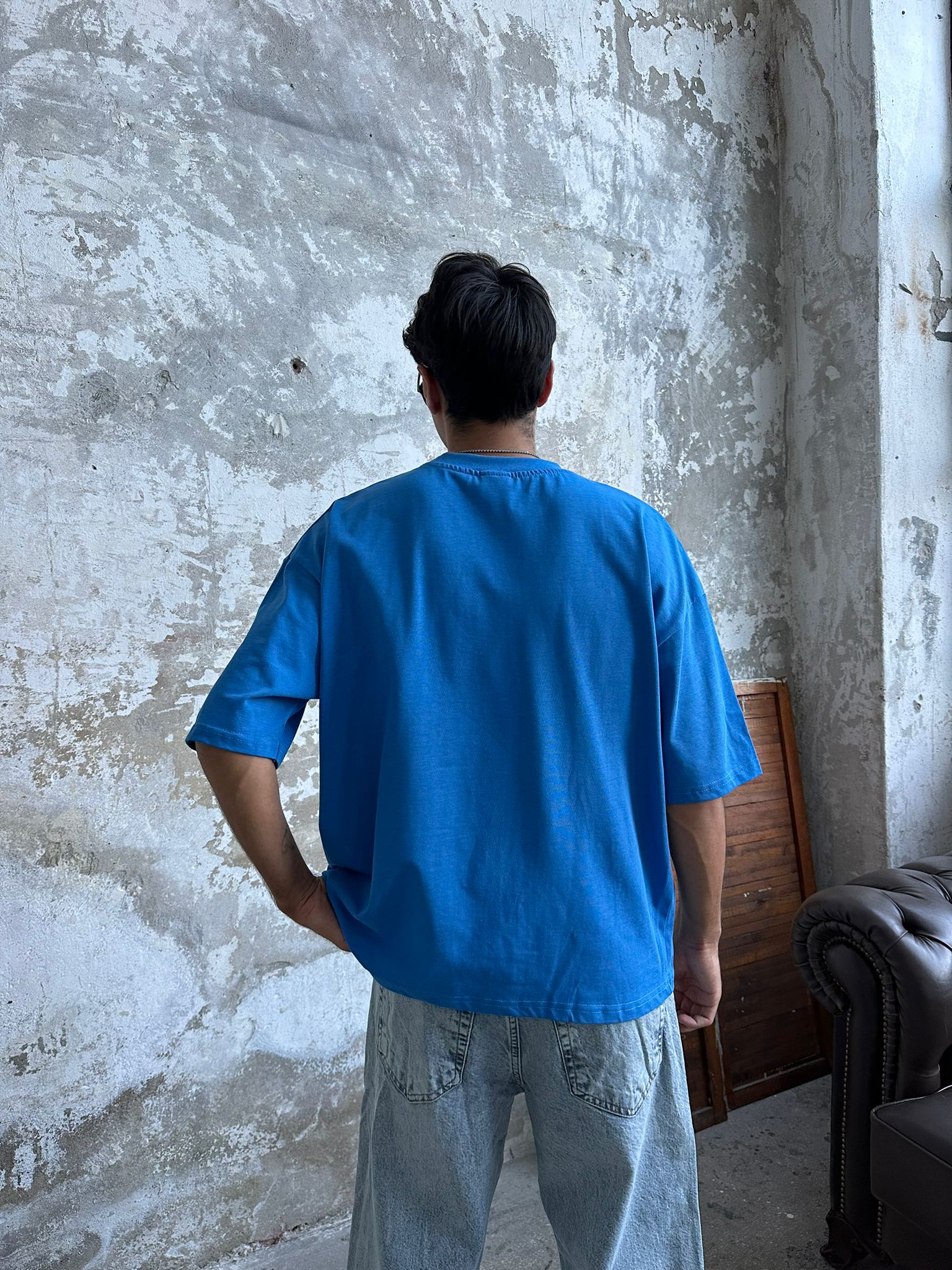 Znc Basıc Oversize T-Shirt - Lacivert